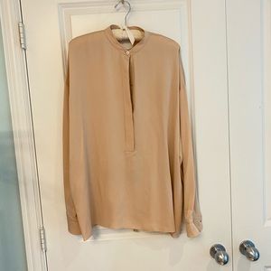 Helmut Lang Blush Silk Shirt